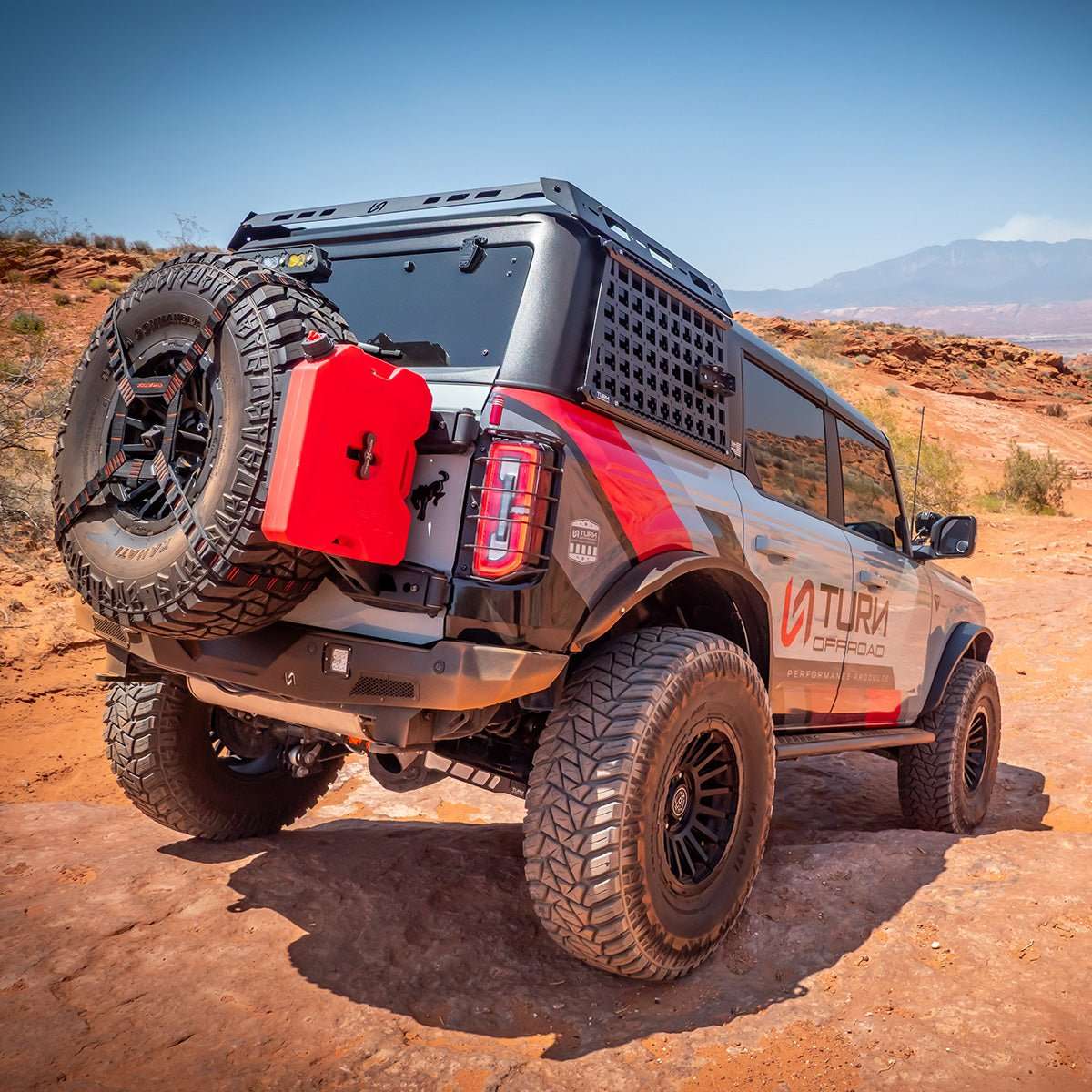2021-2026 Ford Bronco HD Tire Carrier Tailgate Reinforcement Turn_Offroad
