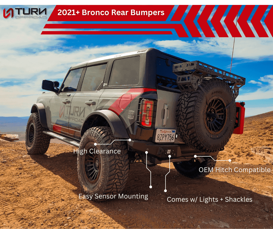 2021-2026 Ford Bronco Rear Bumper - Zero Series Turn_Offroad