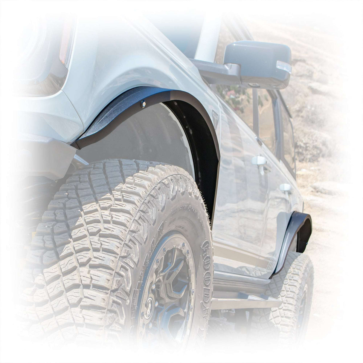 2021-2026 Ford Bronco Steel Fender Flares Kit w/ Marker Lights Turn_Offroad