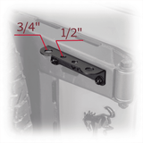 2021-2026 Ford Bronco Tailgate Hinge Antenna/Whip Mount Turn Offroad