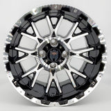 Empire Savage SV4 14x8 | -25 Offset Gloss Black w/ Machined Face