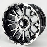 Empire Savage SV4 14x8 | -25 Offset Gloss Black w/ Machined Face