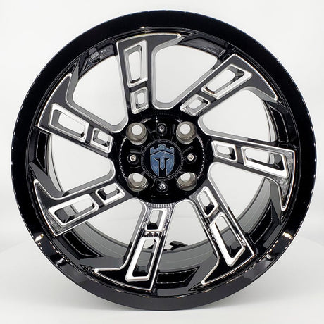 Empire Hook HK2 14x7 | -25 Offset Gloss Black w/ Milled Accents