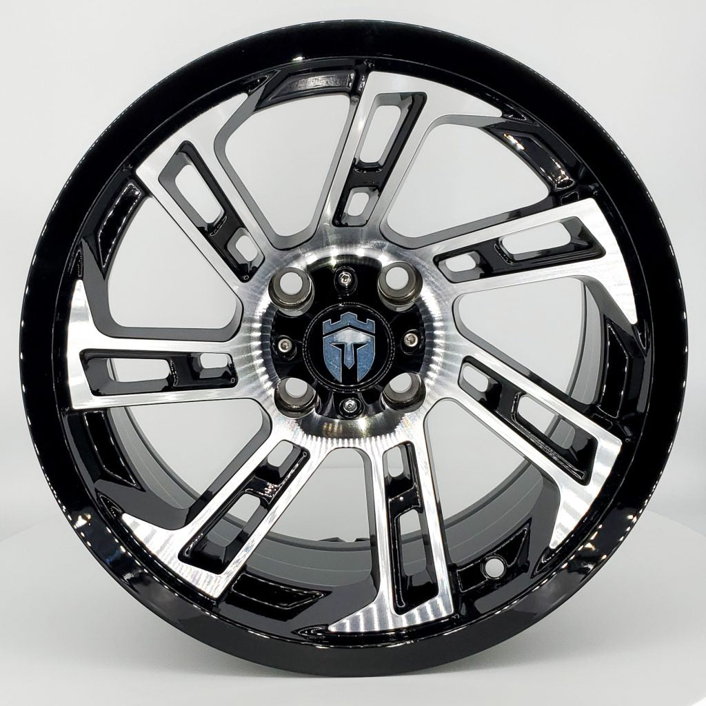 Empire Hook HK3 14x7 | -25 Offset Gloss Black w/ Machined Face