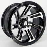 Empire Hook HK3 14x7 | -25 Offset Gloss Black w/ Machined Face