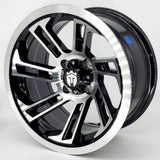 Empire Hook HK1 14x7 | -25 Offset Gloss Black w/ Machined Face