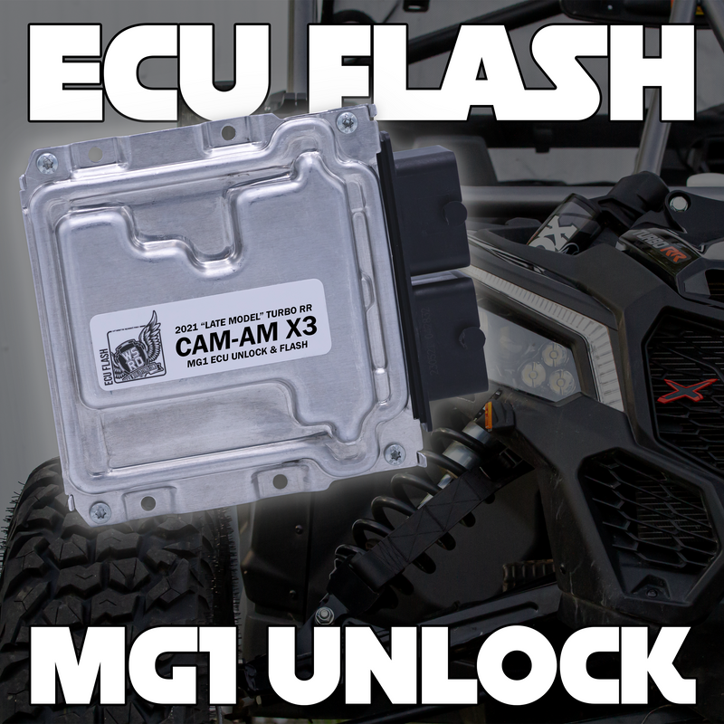 Déverrouillage et flashage de l'ECU de l'injecteur MG1 de série WSRD | Modèles récents 2021 Turbo RR Can-Am X3 (233 HP-247 HP)