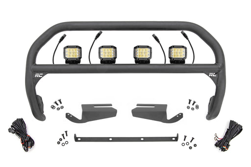 Nudge Bar | 3 Inch Wide Angle Led (x4) | Oe Modular Steel | Ford Bronco (21-24)