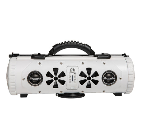 Bazooka G3 Party Bar MINI Portable Bluetooth Speaker | 70 Hours Battery Life | IP66 Waterproof | 450-watt MAX power | RGB-LED Lights | with one-click “Party Button” music-sharing technology | 6 Marine Grade Speakers Bazooka