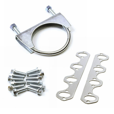 TruckTok 1987-1996 5.8L Ford V8 Long Tube Header & EGR Block Off delete Kit w/Simulator TruckTok