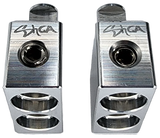 Sky High Car Audio Dual 1/0 AWG to Single 1/0 Amp Input Reducers (Pair) Sky High Car Audio