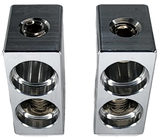 Sky High Car Audio Dual 1/0 AWG to Single 1/0 Amp Input Reducers (Pair) Sky High Car Audio