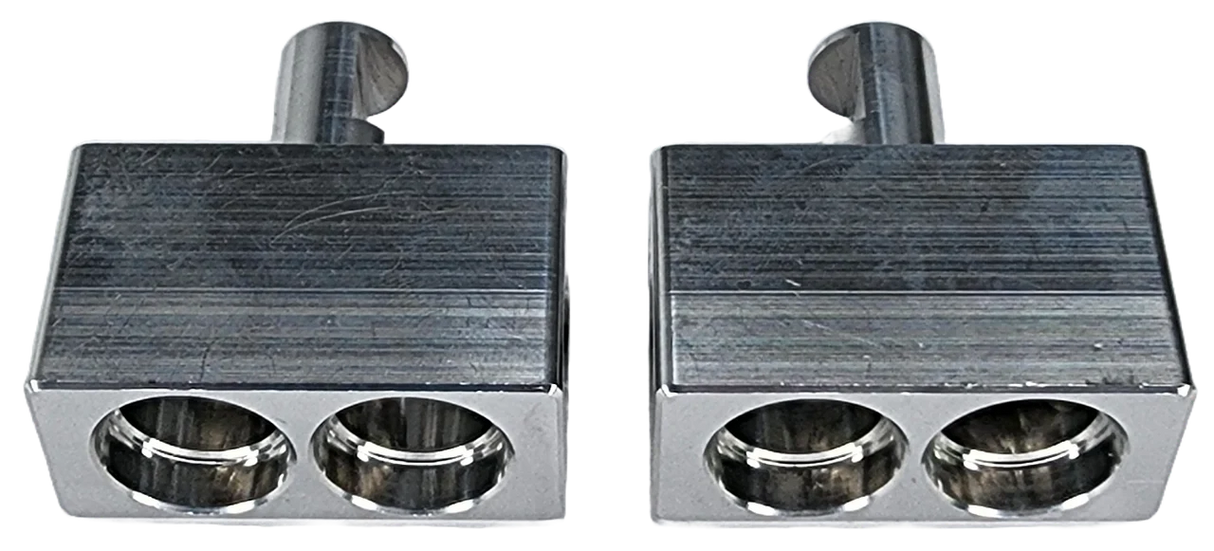 Sky High Car Audio Dual 1/0 AWG to Single 1/0 Amp Input Reducers (Pair) Sky High Car Audio