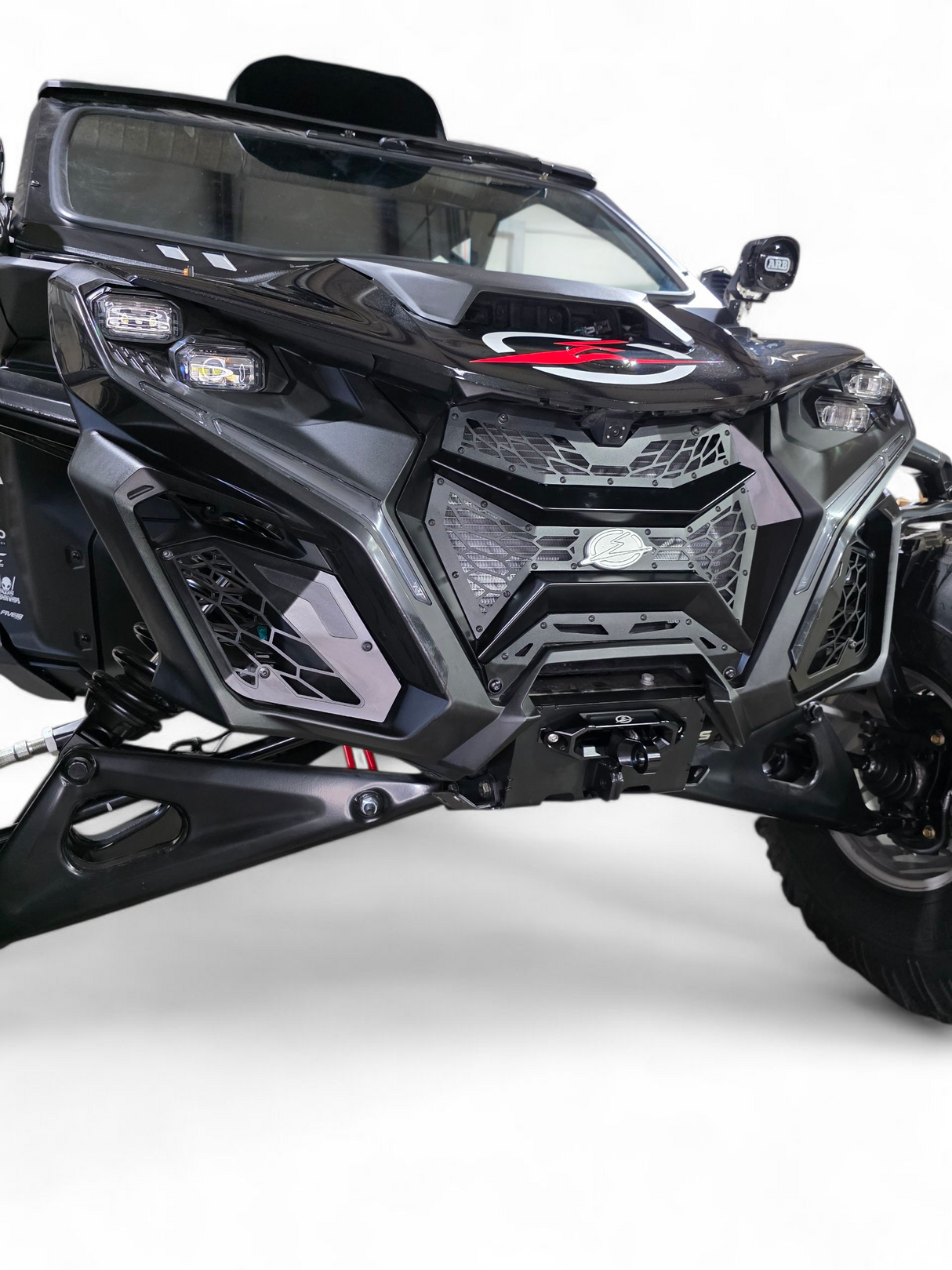 2024+ Can Am Maverick R Volt 3-piece Grille www.elektricoffroad.com
