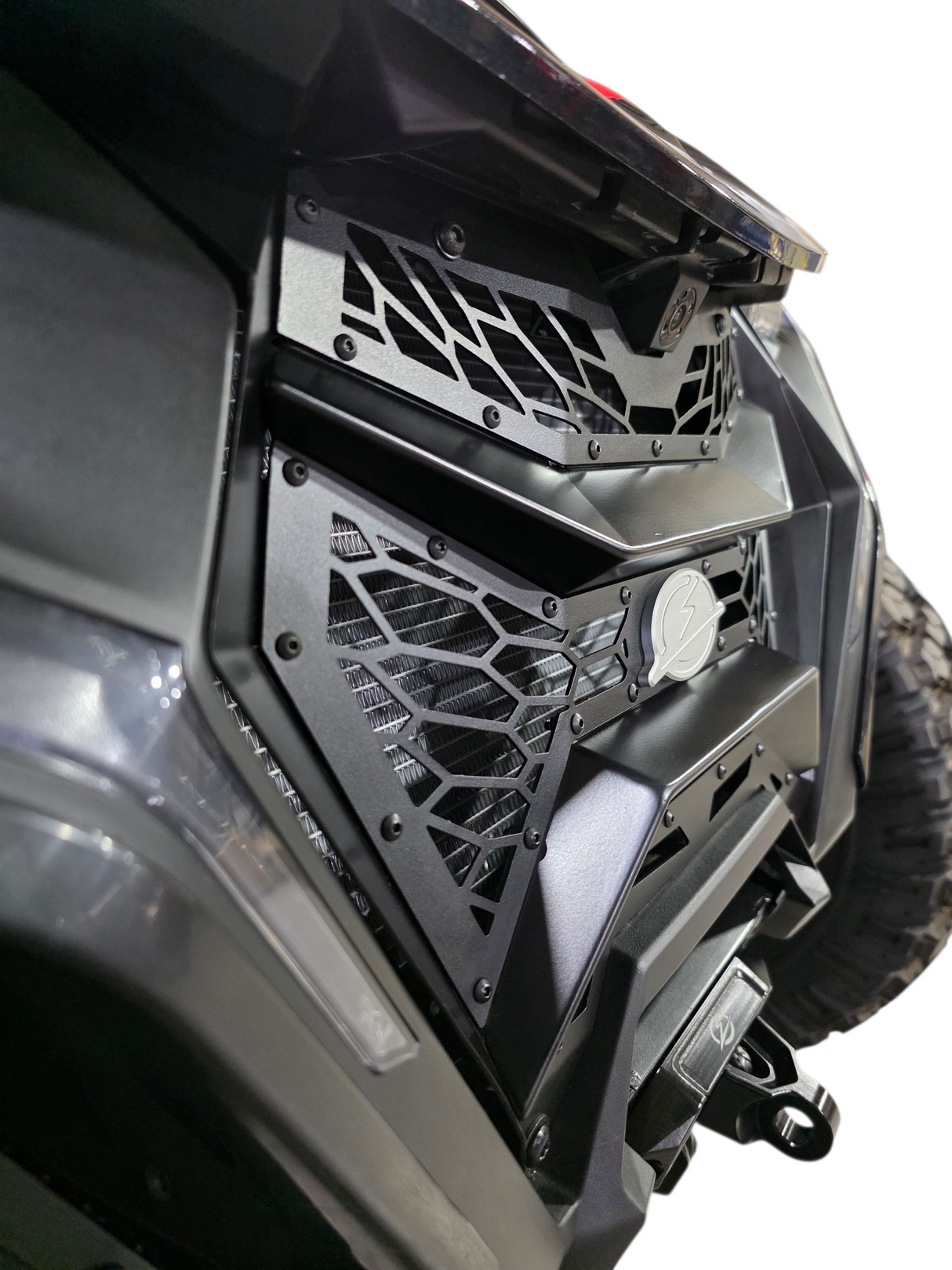 2024+ Can Am Maverick R Volt 3-piece Grille www.elektricoffroad.com