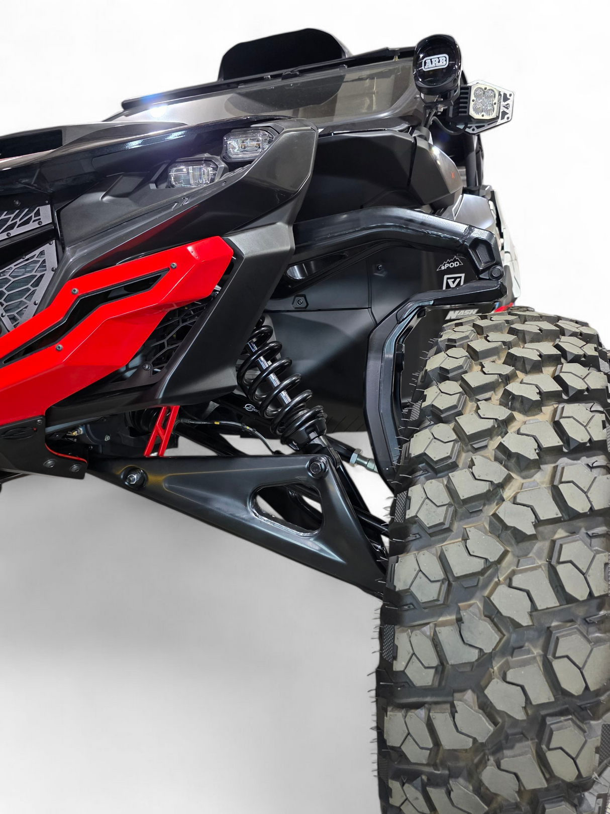 2024+ Can Am Maverick R Billet Tie Rods Anodized Black www.elektricoffroad.com
