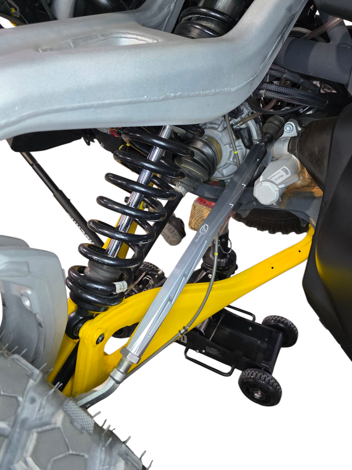 2024+ Can Am Maverick R Billet Tie Rods Anodized Clear www.elektricoffroad.com