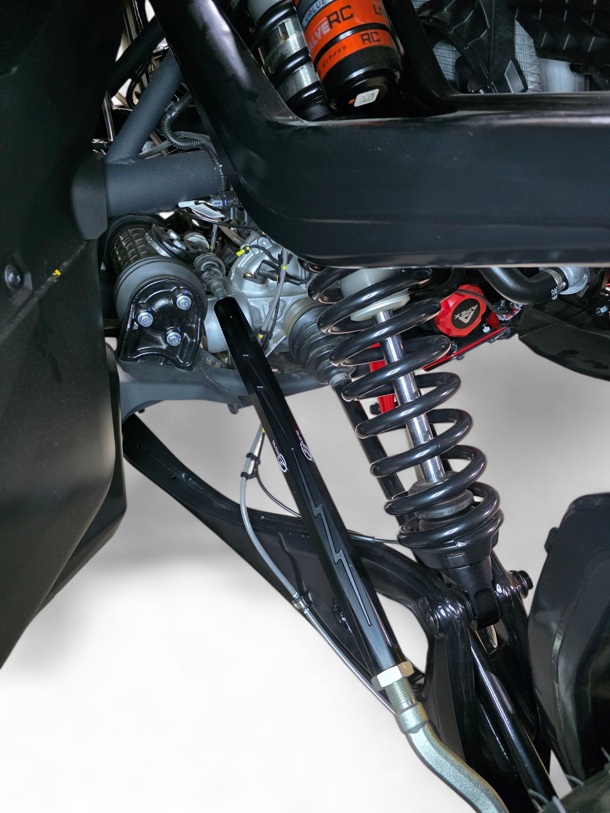 2024+ Can Am Maverick R Billet Tie Rods Anodized Black www.elektricoffroad.com