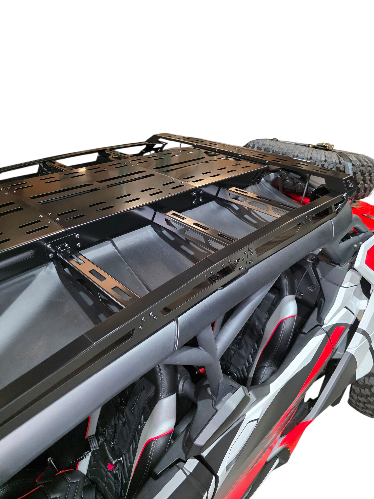 2024+ Can Am Maverick R Max Roof Rack (Works with Can-am Hood Scoop) www.elektricoffroad.com