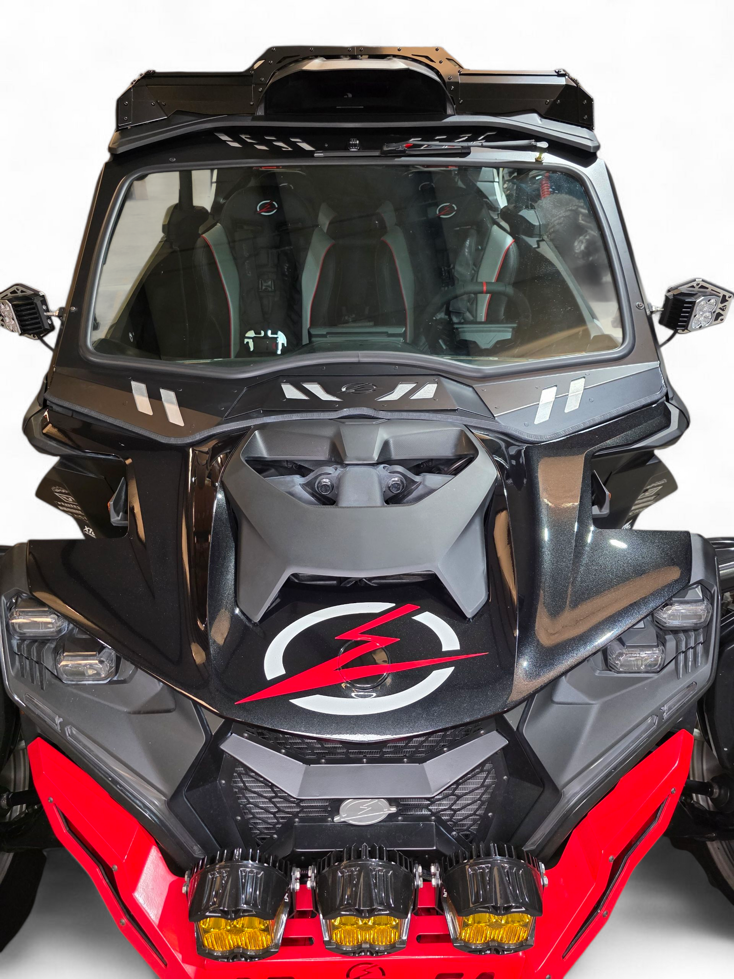 2024+ Can Am Maverick R Max Roof Rack (Works with Can-am Hood Scoop) www.elektricoffroad.com