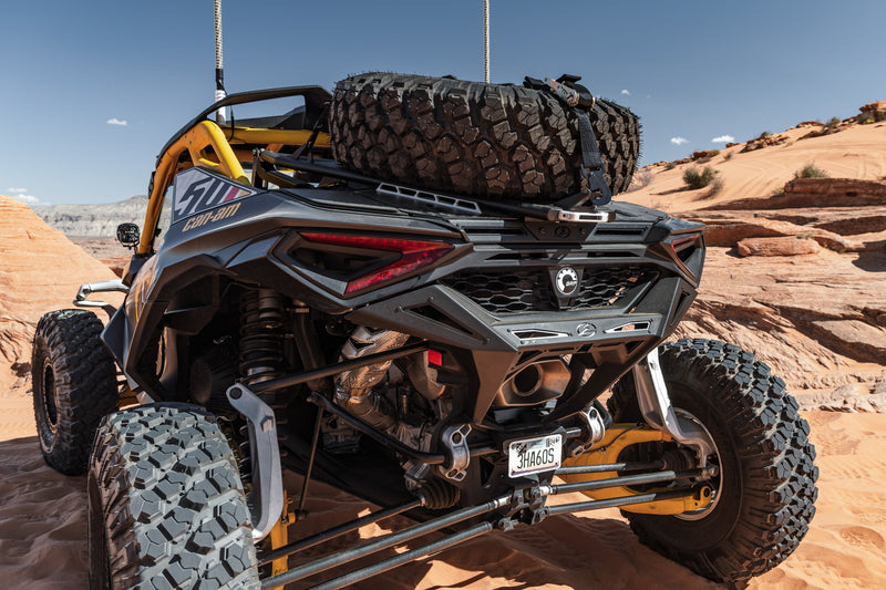 2024 to Current Can-am Maverick R Volt Tire Rack for Volt Baja Box (Does not work with Mav R & Mav R X w/QS3 compression adjustment)