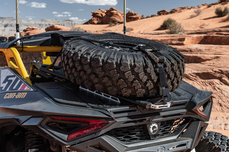 2024 to Current Can-am Maverick R Volt Tire Rack for Volt Baja Box (Does not work with Mav R & Mav R X w/QS3 compression adjustment)