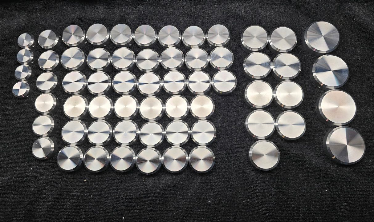 ANY LEVEL Billet Bolt Covers FLAT Kit