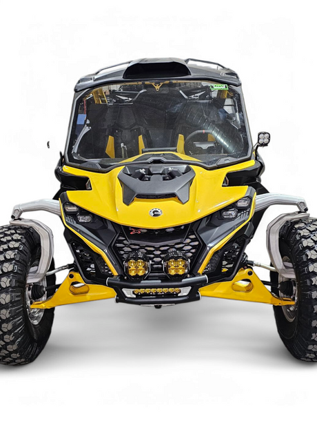 2024 + Can-Am Maverick R Amp front winch bumper www.elektricoffroad.com