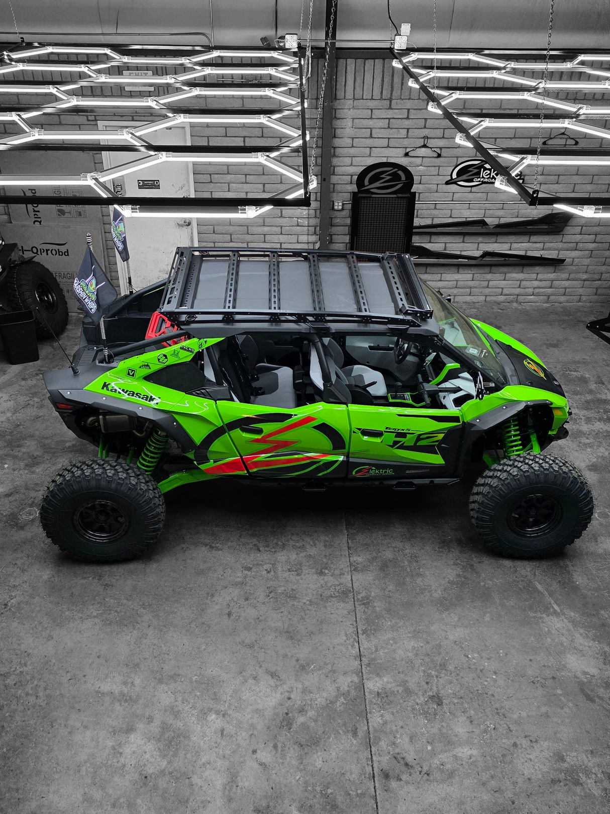 2026+ Kawasaki Teryx H2 Roof Rack www.elektricoffroad.com
