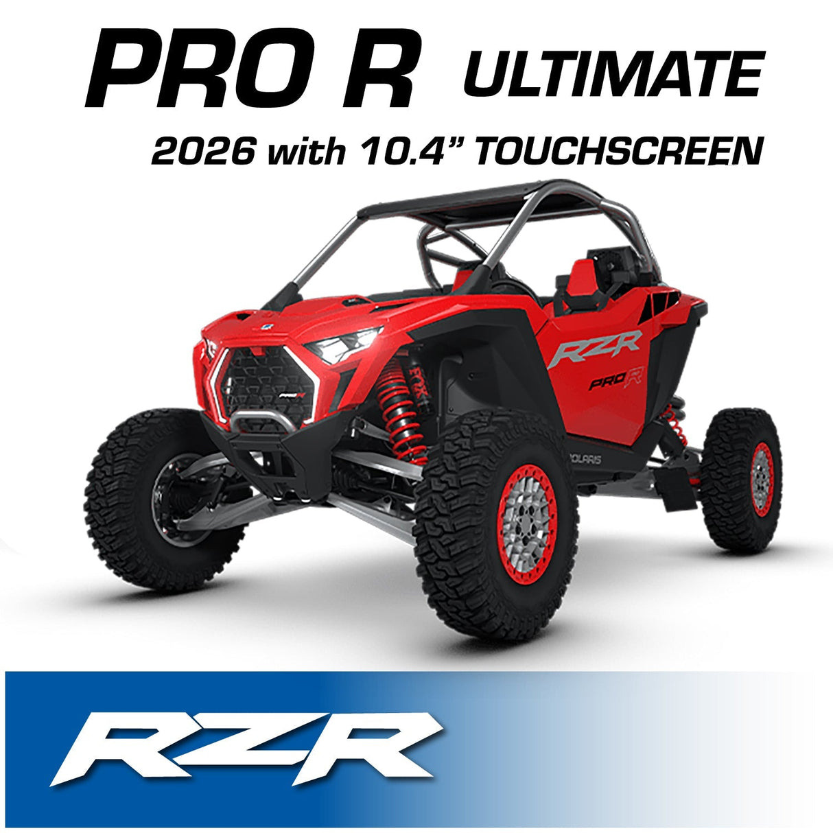 2026 Polaris RZR Pro R Ultimate – Complete Communication Kit with Bluetooth Intercom and 2-Way Radio (10.4″ Touchscreen Only)