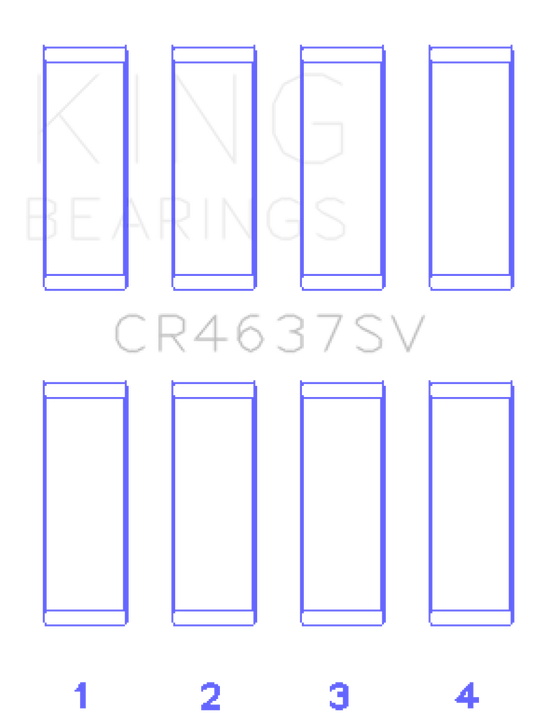 King Audi BYT/CDNC/CCZD/CPSA (Size 0.50) Connecting Rod Bearing Set