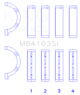 King Engine Bearings Chrysler 197 (Size +0.75mm) Main Bearing Set