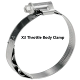 RPM Can-Am Maverick X3 Turbo R & RR Stainless Charge Tube Clamp Set