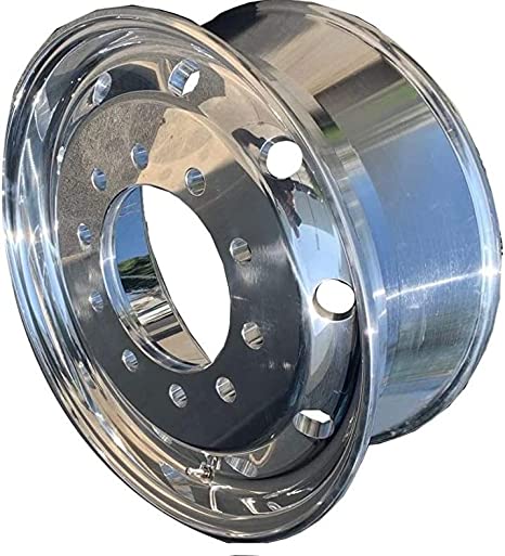 22.5x9 Truck Wheel Flat Face 16pcs Forged Aluminum Rims $342 each BULK PRICE Polished Front Hub Pilot
