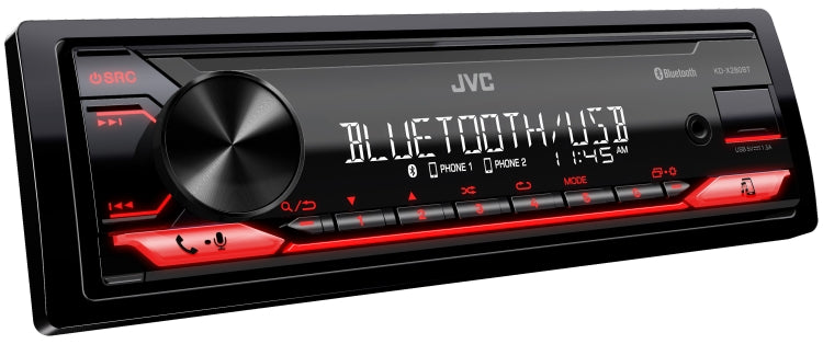 JVC KD-X280BT Single DIN Digital Media Receiver with Bluetooth JVC