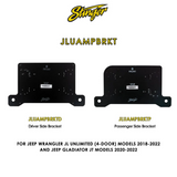 Under Driver Seat Amplifier Mounting Bracket | '18- Current JL Wrangler/ '20- Current JT Gladiator