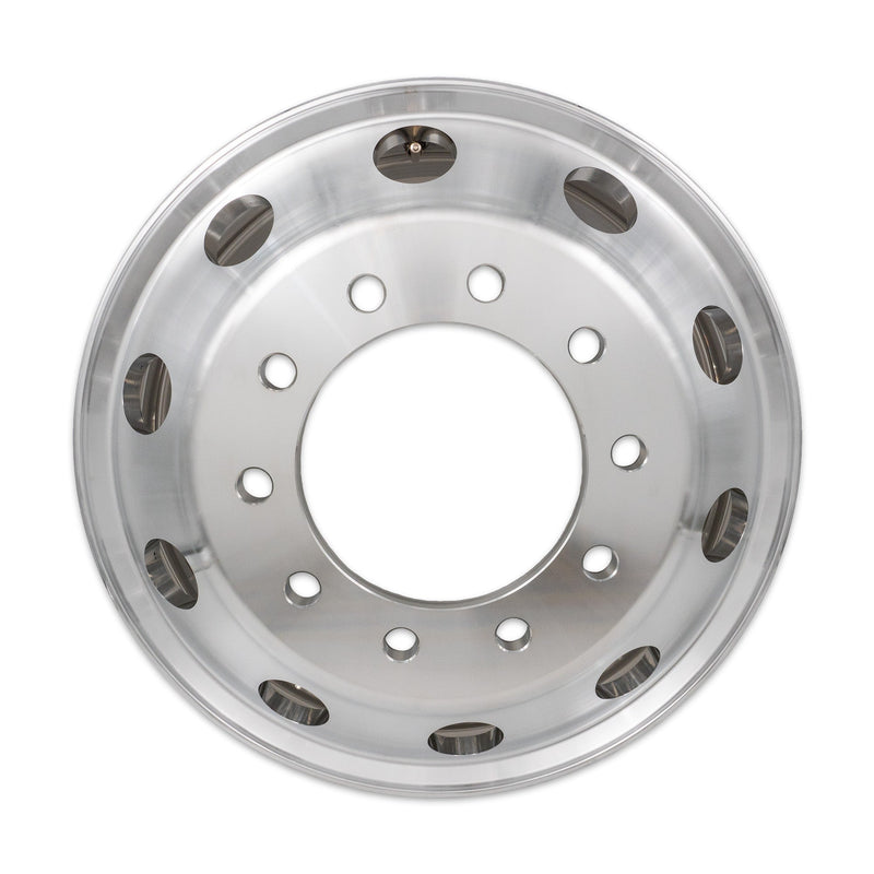 24.5x8.25 Truck Wheels 4pcs Forged Aluminum Rims Machined Bright