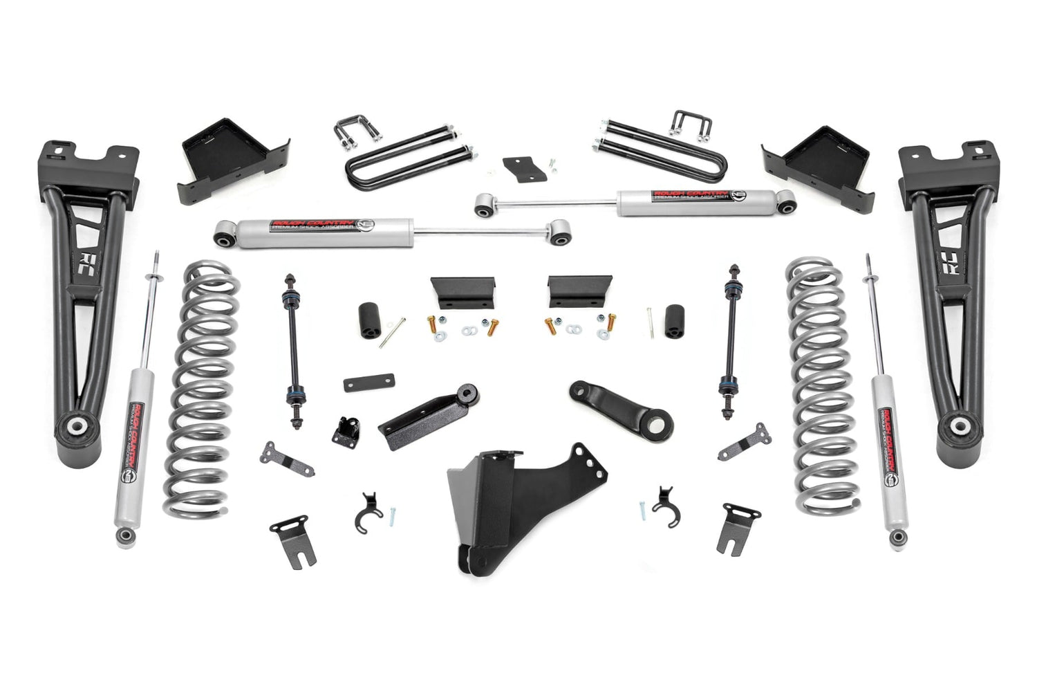 Rough Country 4.5 Inch Lift Kit Tubular Radius Arms Ford Super Duty