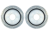 New Performance Rotors- Pair,  Dimple-Drilled, Slotted, Zinc Plated.  23128AB3L/3R