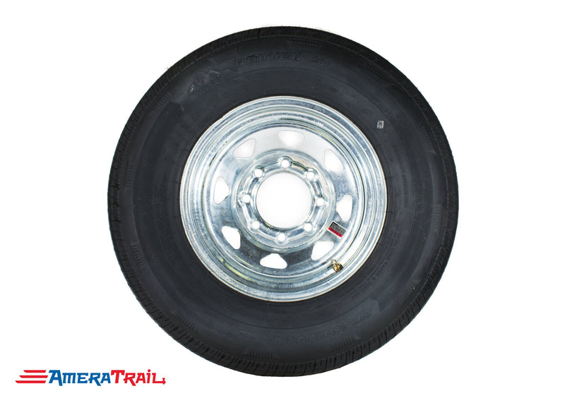 235 / 80 R 16 E on 8 Lug Galvanized Rim