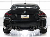 AWE Tuning 23-24 BMW G87 M2 Track Edition Exhaust - Chrome Silver Tips