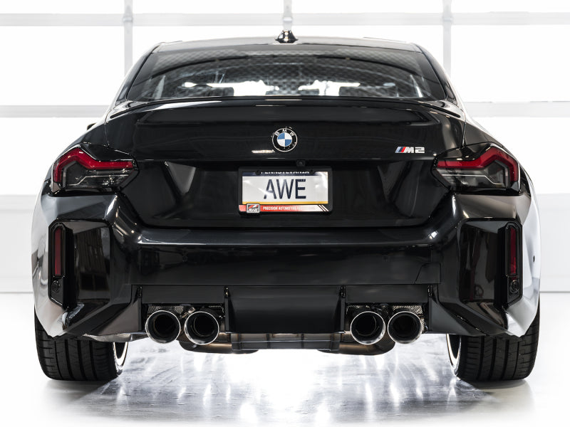 Échappement AWE Tuning 23-24 BMW G87 M2 SwitchPath Edition - Embouts chromés argentés