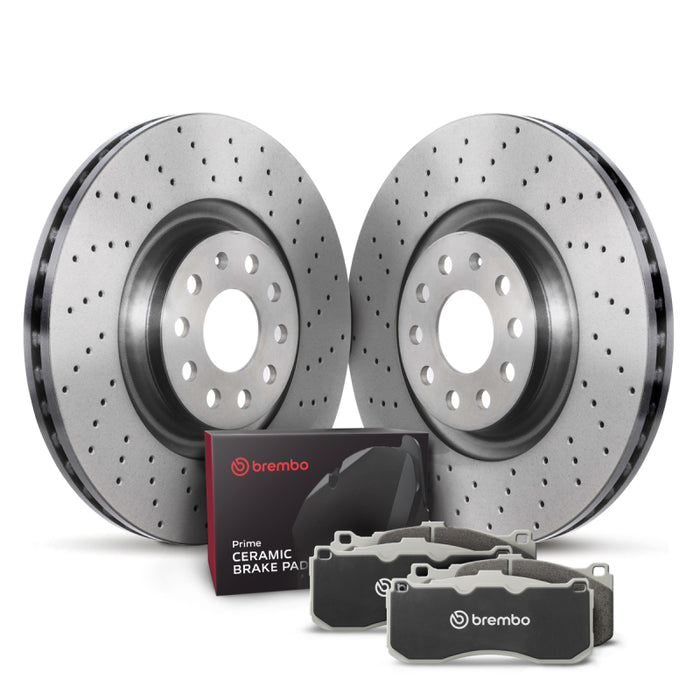 Brembo OE 15-20 Volkswagen e-Golf/14-20 Golf/15-19 Golf SportWagen/19-21 Jetta Kit de frein à disque avant