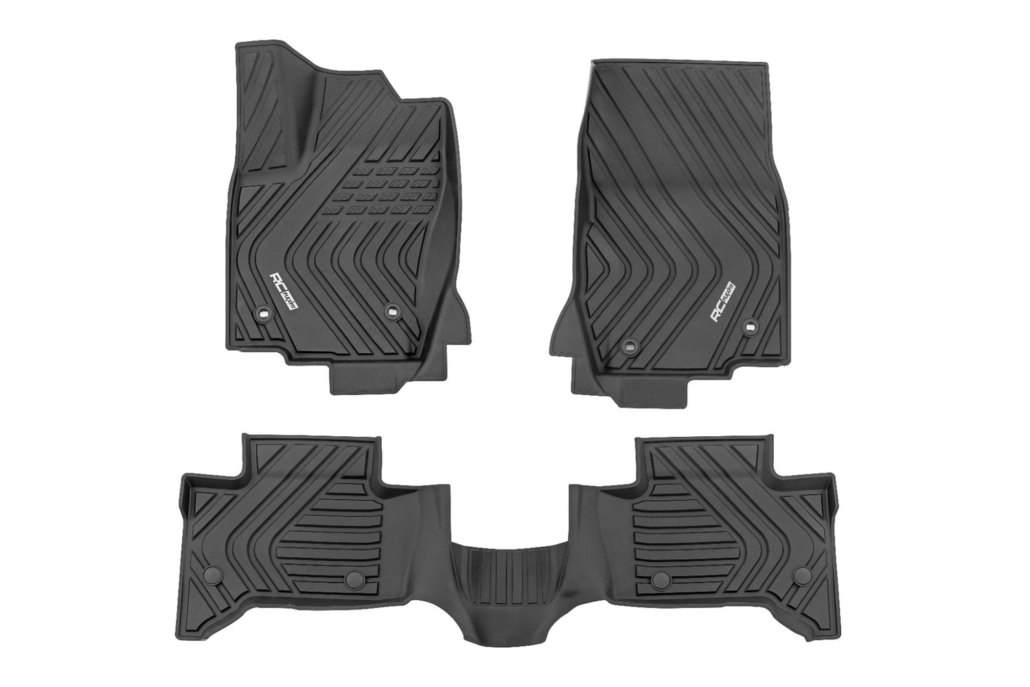 Rough Country Flex-Fit Floor Mats for Toyota Land Cruiser (2024-2026)