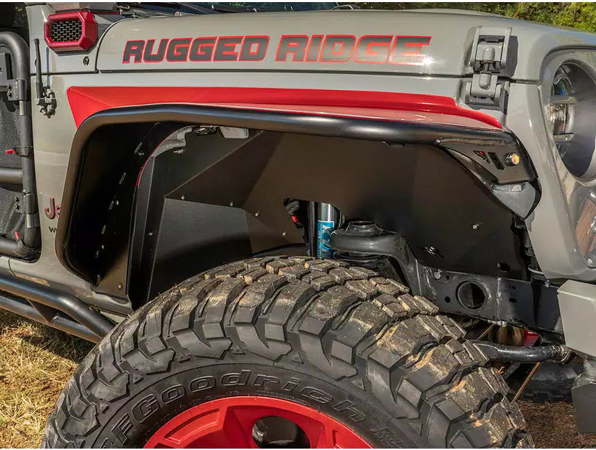 Rugged Ridge Front Inner Fender Liner I '18- '24 Jeep JL Wrangler / '20- '24 Jeep JT Gladiator
