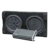 Kicker Plug & Play Full System 5 Channel Amplifier and Subwoofer Bundle  | '18- '23 JL Wrangler/ '20- '23 JT Gladiator