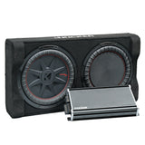 Kicker Plug & Play Full System 5 Channel Amplifier and Subwoofer Bundle  | '18- '23 JL Wrangler/ '20- '23 JT Gladiator