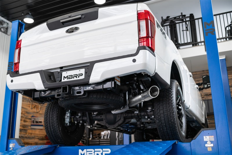 MBRP 2017+ Ford F-250/F-350 6.2L/7.3L Super/Crew Cab Single Side 4in T304 Catback Exhaust