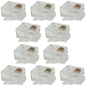 Radio Shack RJ-25 Modular Telephone Plugs – 10 Pack Radio Shack