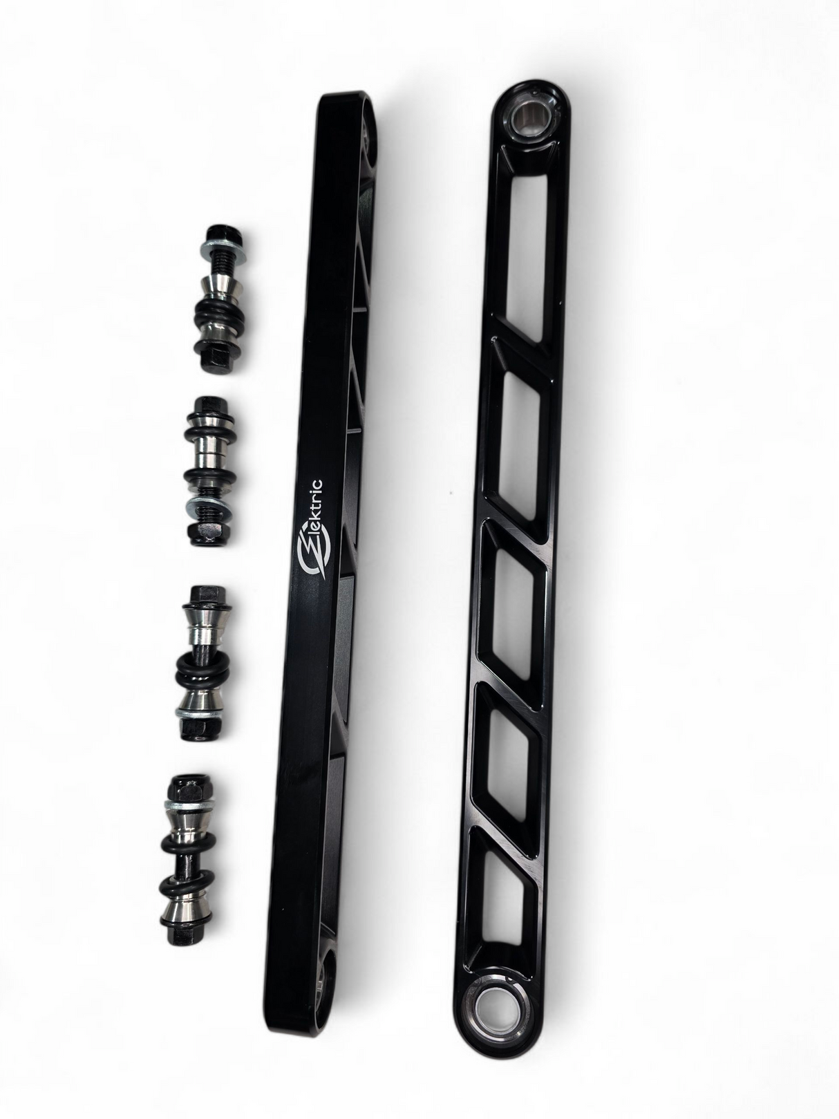 2024+ Can Am Maverick R Rear Sway Bar Links Anodized Black www.elektricoffroad.com